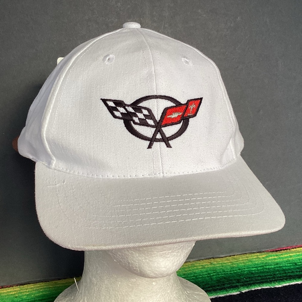 Vintage Chevrolet x Corvette Leather Adjustable Hat NWT